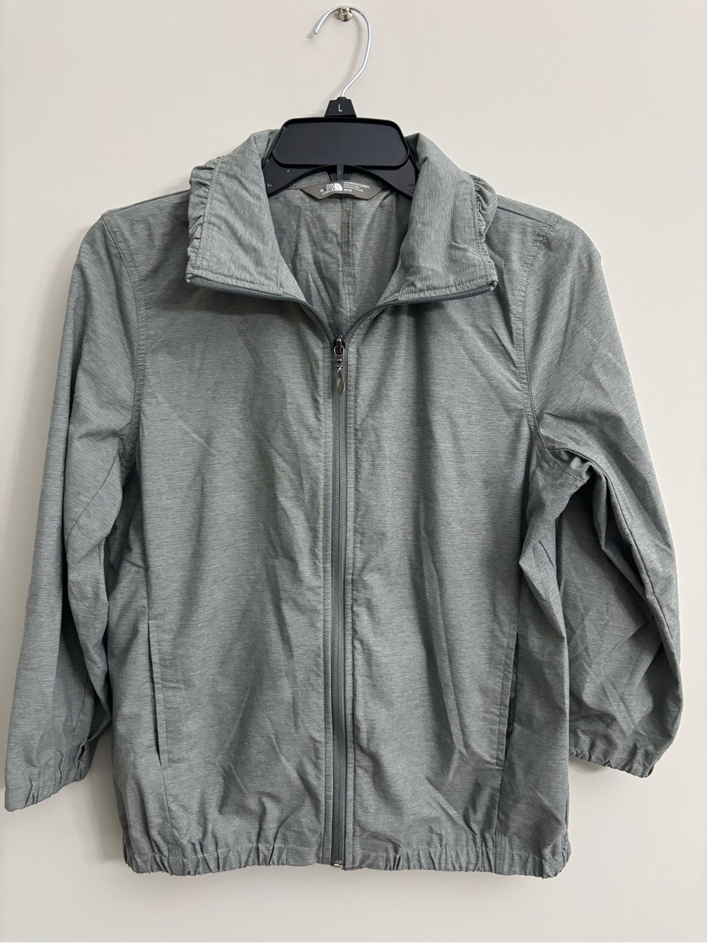 The North Face Light Gray Women's Windbreaker Jacket
